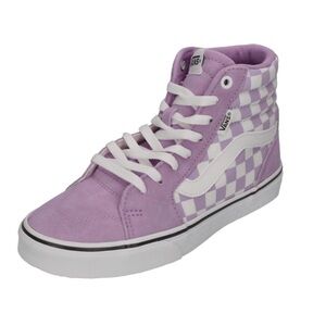 Vans Lavender Checkered High Tops